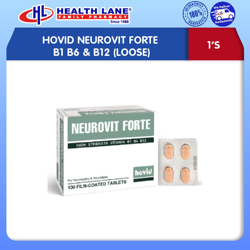 HOVID NEUROVIT FORTE B1 B6 & B12 (100'S)